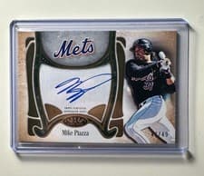 2026 Topps Tier One Top Shelf Signatures Mike Piazza #TSS-MP card