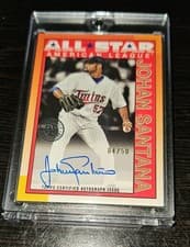 2025 Topps Update 1990 Topps All-Star Autographs Johan Santana #90AS-JS card