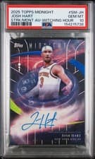 2025-26 Topps Midnight Stroke of Midnight Autographs Josh Hart #SM-JH card