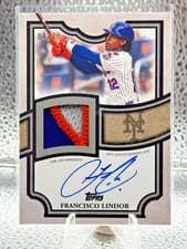 2026 Topps Topps Flagship Autograph Patch Francisco Lindor #TFAP2-FL card