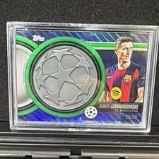 2025-26 Topps UEFA Club Competitions Starball Commemorative Relics Robert Lewandowski #SCR-RL card