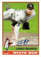 2025 Topps Heritage Real One Autographs Jairo Iriarte #ROA-JI card