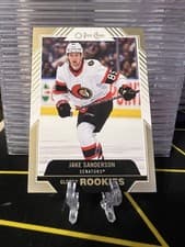 Jake Sanderson 2022 Upper Deck O Pee Chee Glossy card
