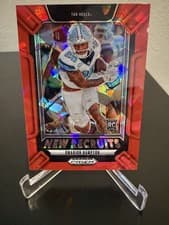 2025 Panini Prizm Draft Picks New Recruits Omarion Hampton #18 card