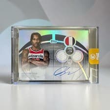 2025-26 Topps 3 Rookie 3 Patch Autographs Horizontal Jamir Watkins #RPH-JW card