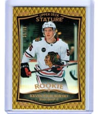 2024-25 Upper Deck Stature 2023-24 Base Rookies Update Kevin Korchinski #46 card