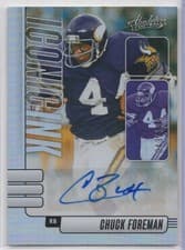 2024 Panini Absolute Iconic Ink Chuck Foreman #II-CFN card