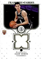 2025-26 Topps Franchise Fabrics Egor Dëmin #FF-ED card
