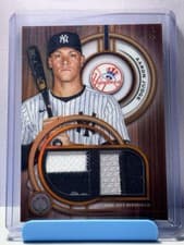2025 Topps Tribute Single-Player Dual Relics Aaron Judge #DR-AJ card