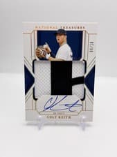 2025 Panini National Treasures Die-Cut Material Autographs Colt Keith #3 card