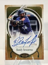 2026 Topps Tier One Prime Performers Autographs Randy Arozarena #PPA-RAR card
