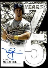 2026 Topps 75 Years of Topps Die-Cut Autographs Mark McGwire #75YA-MMC card