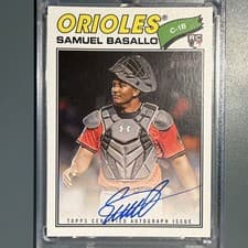 2026 Topps Heritage Real One Autographs Samuel Basallo #ROA-SBA card