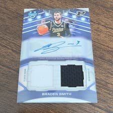 2025-26 Bowman University Best Prospect Dual Relic Autographs Braden Smith #PDA-BM card