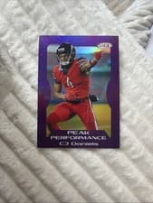 2026 SAGE Football Peak Performance CJ Daniels #PK-CJD2 card