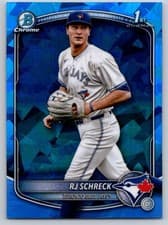 RJ Schreck 2025 Bowman Chrome Sapphire Edition Prospects card