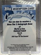 2026 Topps Tier One Autographs Elly De La Cruz #BCA-ED card