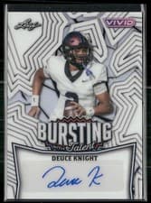 2025 Leaf Vivid Bursting With Talent Autographs Deuce Knight #TA-DK1 card