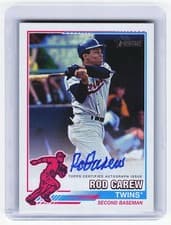 2025 Topps Heritage 1976 Redefined Real One Autographs Rod Carew #76RROA-RC card