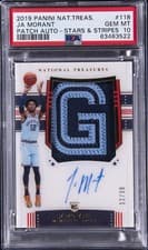 JA Morant 2019 Panini National Treasures card