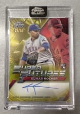 2025 Topps Chrome Black Super Futures Autographs Kumar Rocker #FSA-KR card