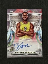 2024-25 Topps Inception Grail Chasing Signatures Bronny James Jr. #GCS-BJ card