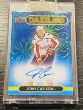 2024-25 Upper Deck Clear Cut 2021-22 UD Dazzlers John Carlson #DA-JC card