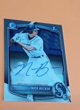 2025 Bowman Draft Chrome Prospect Autographs Nick Becker #CPA-NB card
