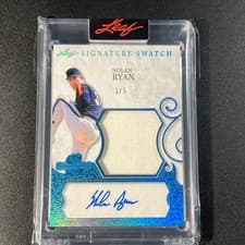 2025 Leaf Spectacular Baseball Signature Swatch Nolan Ryan #SS-NR1 card