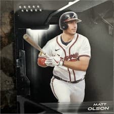 2026 Topps Chrome Black Base Set Matt Olson #15 card