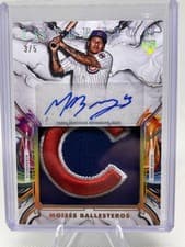 2025 Topps Inception Inception Autograph Jumbo Relic Hat Moisés Ballesteros #IAJH-MB card