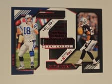 Charles Woodson / Peyton Manning 2024 Panini Contenders Historic Draft Class card