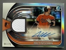 2025 Bowman Chrome Auto Relics Adley Rutschman #BCAR-AR card