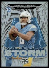 2025 Panini Mosaic Storm Mosaic Omarion Hampton #14 card