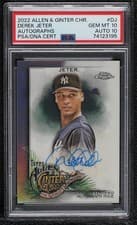 Derek Jeter 2021 Topps Allen & Ginter Chrome Autographs card