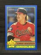 Gunnar Henderson 2025 Topps Heritage card