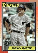2025 Topps Update 1990 Topps Baseball Mickey Mantle #U90-43 card