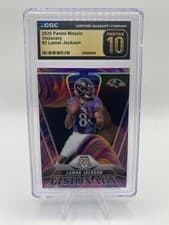 2025 Panini Mosaic Visionary Lamar Jackson #2 card