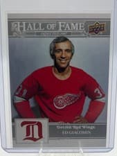 2025-26 Upper Deck Detroit Red Wings Centennial Hall of Famers (HOF) Ed Giacomin #130 card