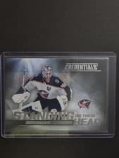 2025-26 Upper Deck Credentials Standing on Their Head Elvis Merzlikins #SH-9 card