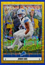 2025 Panini Select Score Select Throwback Jahmyr Gibbs #4 card