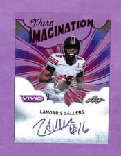 2025 Leaf Vivid Pure Imagination Autographs LaNorris Sellers #PA-LNS card