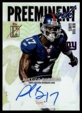 2025 Topps Signature Class Preeminent Ink Plaxico Burress #PI-PBU card