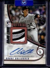 2025 Topps Update Major League Material Autographs Chase Dollander #MMAU-CD card