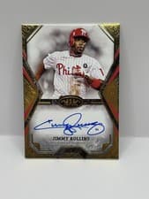 2025 Topps Tier One Talent Autographs Jimmy Rollins #TOTA-JR card