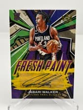 Jabari Walker 2022 Panini Court Kings Fresh Paint Autographs card