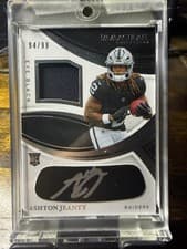 2025 Panini Immaculate Immaculate Rookie Eye Black Jersey Ashton Jeanty #6 card