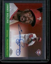2025 Topps Chrome Platinum Autographs Jimmy Rollins #CPA-JRO card