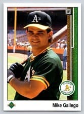 Mike Gallego 1989 Upper Deck card