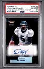 2024 Finest Flashback Autographs Donovan McNabb #FBA-DM card